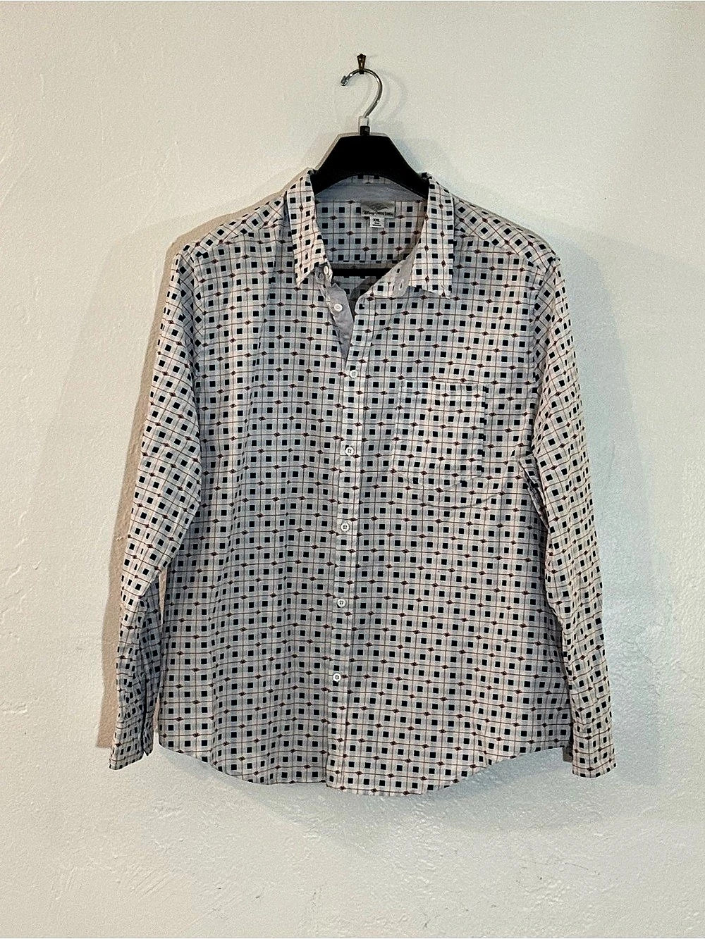 Disney Cruise Line Checkered Button Down Shirt XXL
